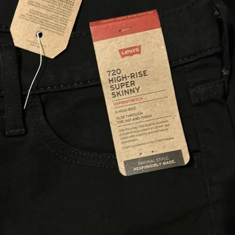 Levi's Women's 720 High Rise Super Skinny Jeans Size 16Medium (33x30) - Picture 4 of 6